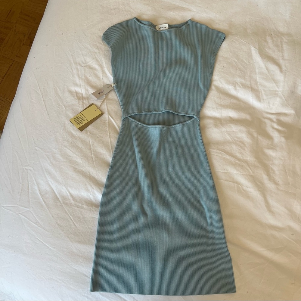 NWT Wilfred Free Cut Out Knit Mini Dress